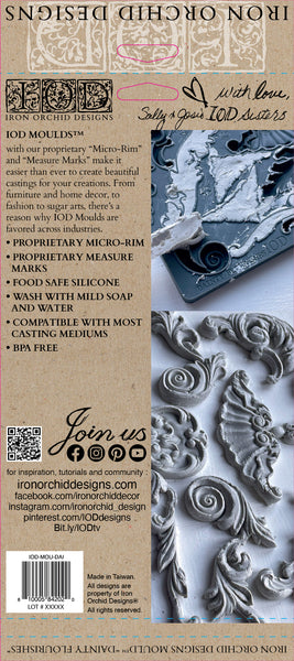 DAINTY FLOURISHES IOD Décor Mould