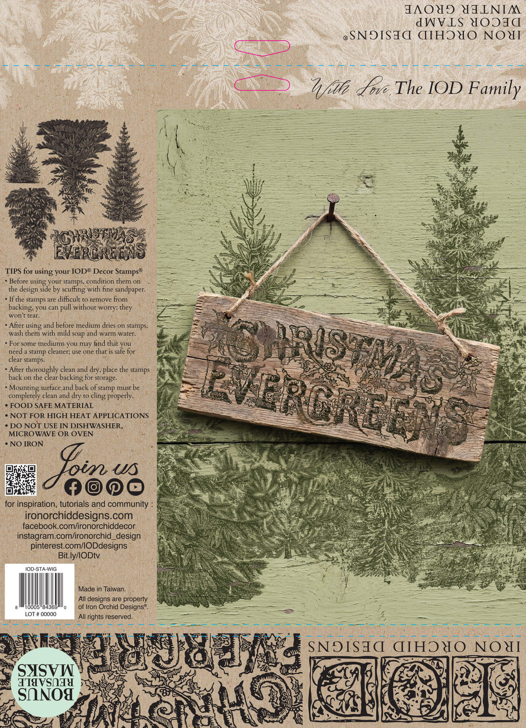 Winter Grove 12x12 IOD Stampâ„¢