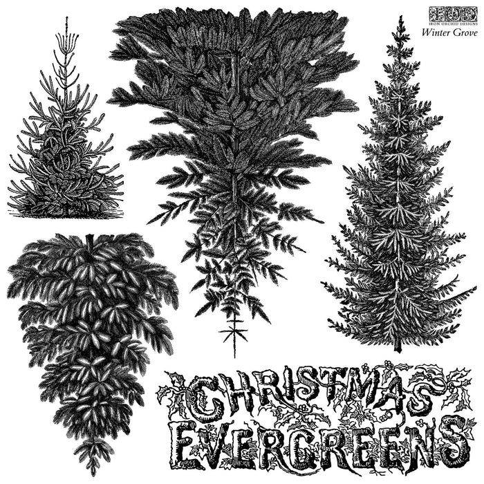 Winter Grove 12x12 IOD Stamp™