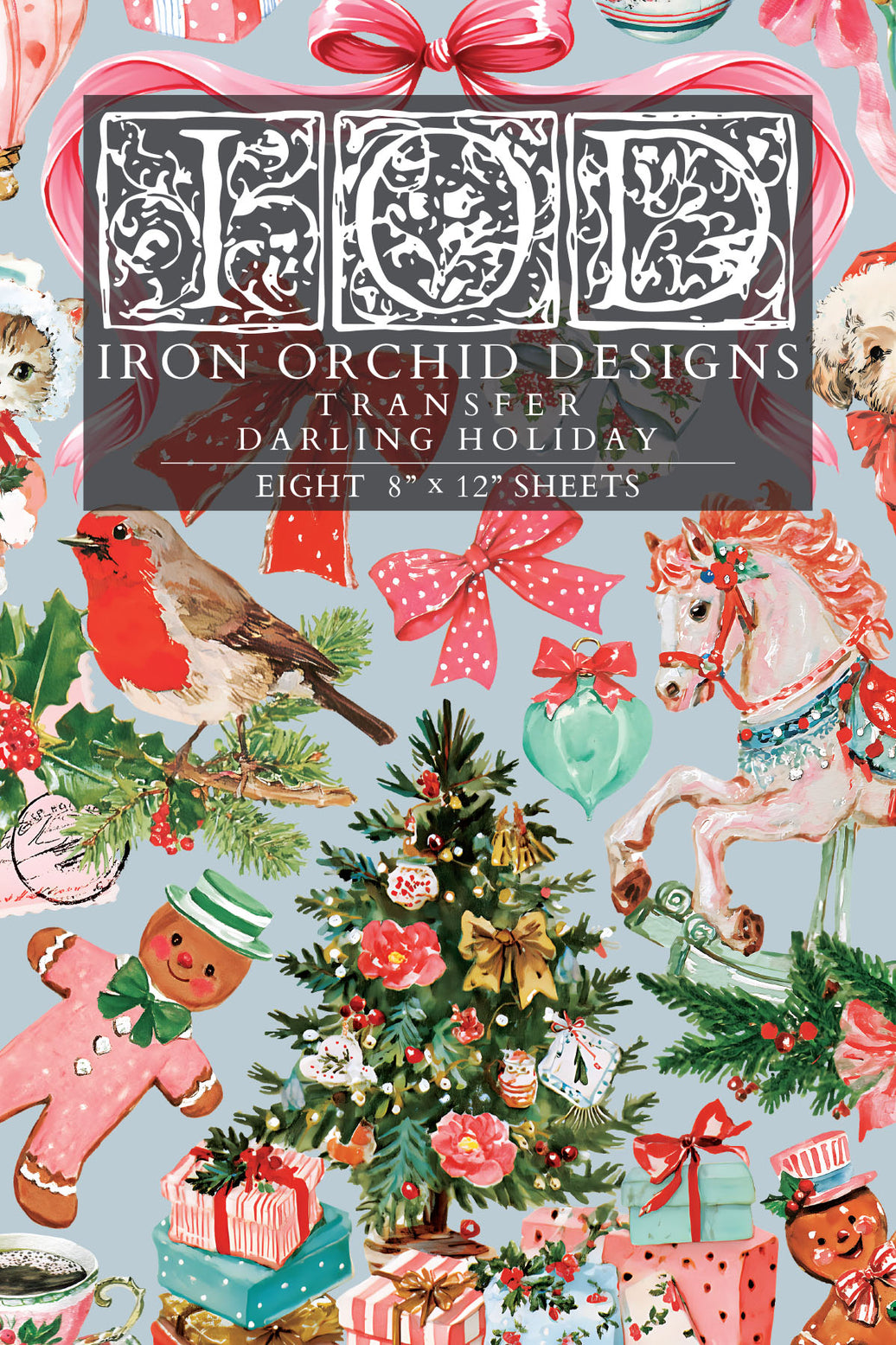 Darling Holiday IOD Transfer 8x12 Padâ„¢