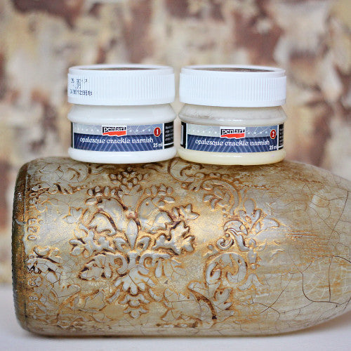 Pentart Opalesque Crackle Varnish 2 Components Set 50ml