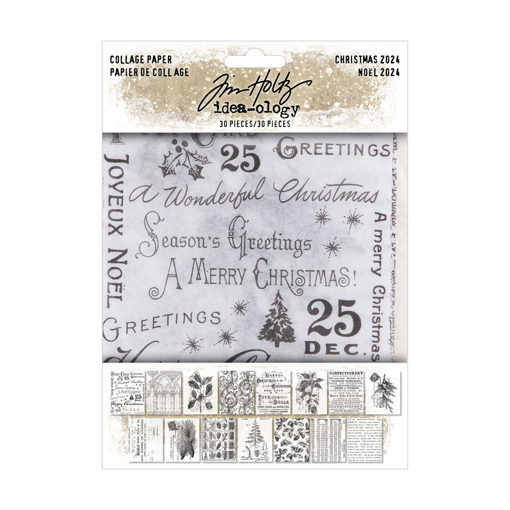 Tim Holtz Christmas Collage Paper
