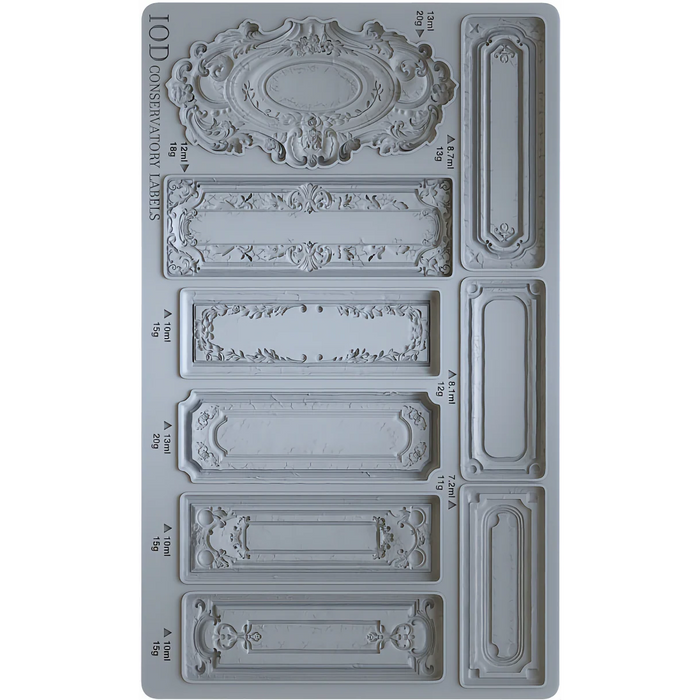 Conservatory Labels IOD Décor Mould