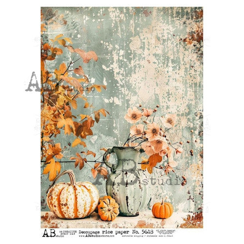 Pastel Pumpkins Distressed