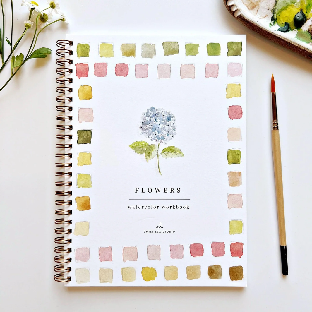 Emily Lex Watercolor Books Flowers
