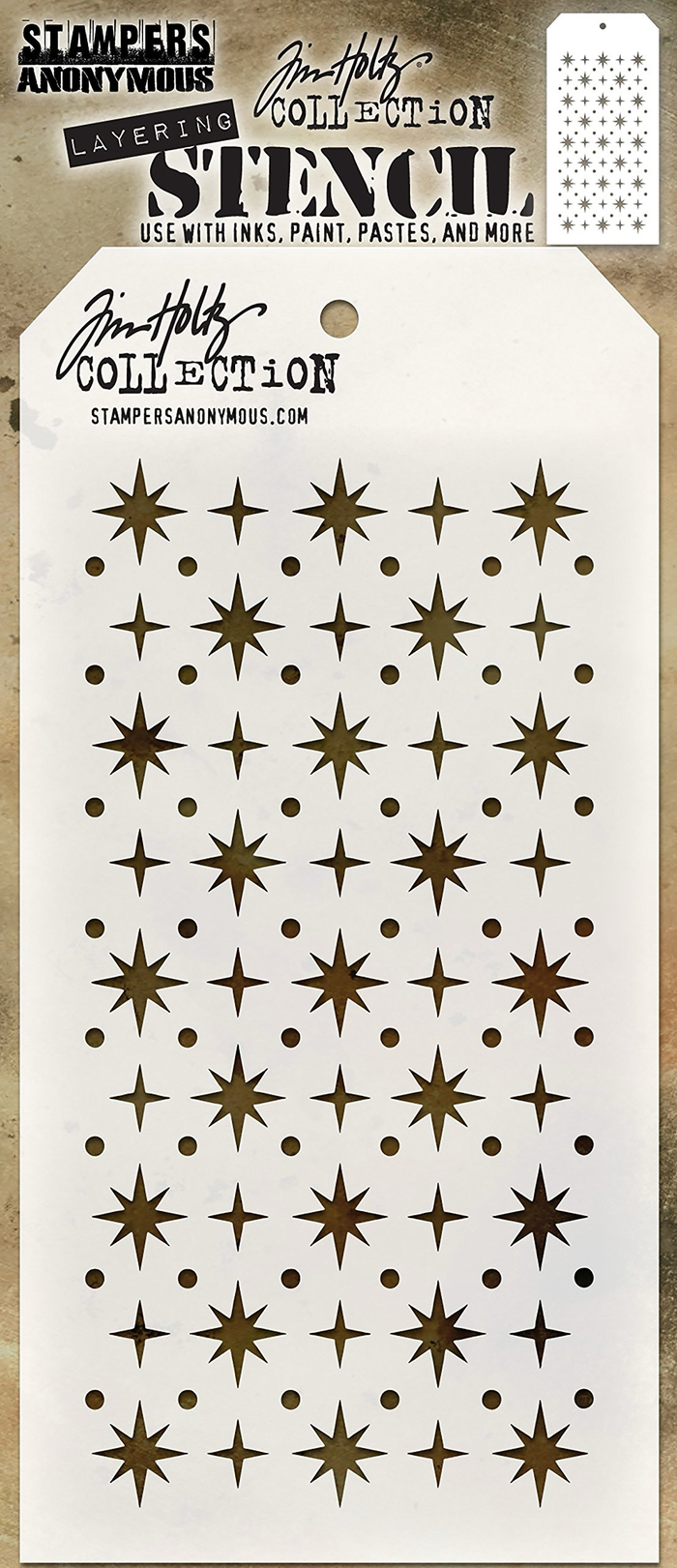 Tim Holtz Stencil Starry