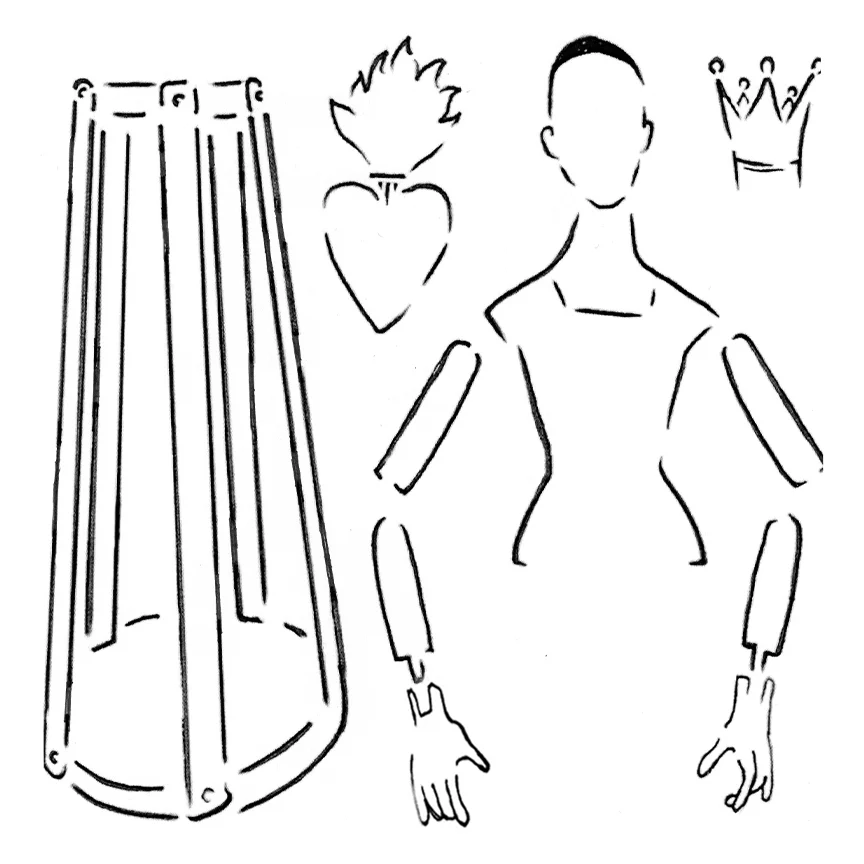 Roycycled Paper Doll Stencil