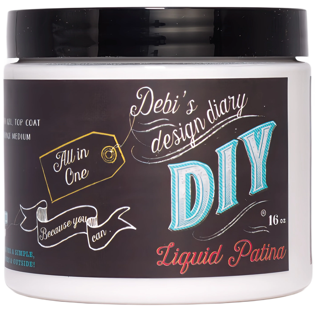 Debi's DIY Crystal Clear Chandelier Liquid Patina