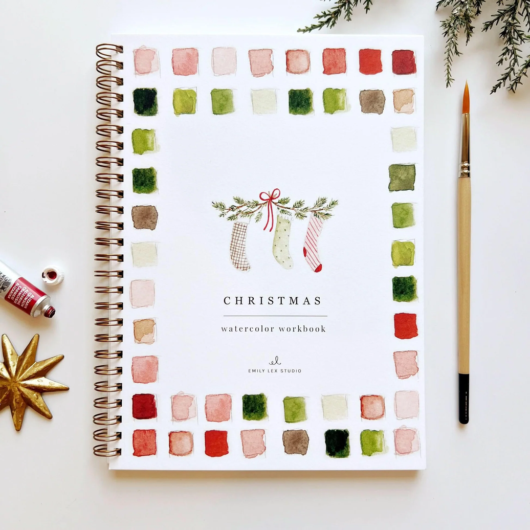 Emily Lex Watercolor Books Christmas