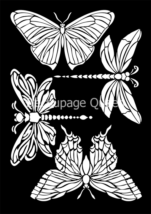 Decoupage Queen Dainty and the Queen Flying Critters