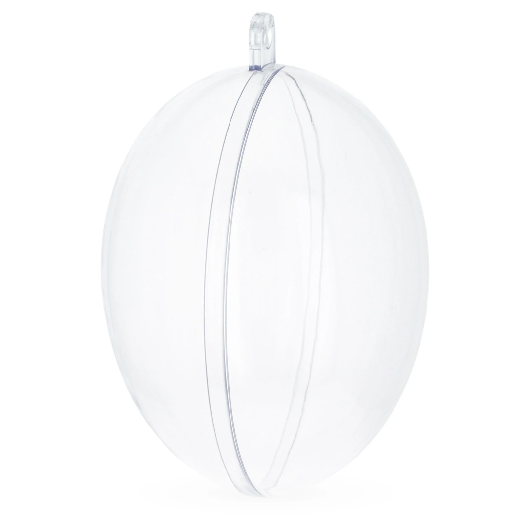 Clear Plastic Egg Ornaments