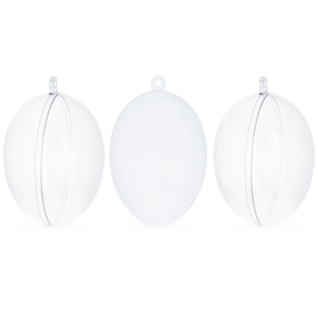 Clear Plastic Egg Ornaments