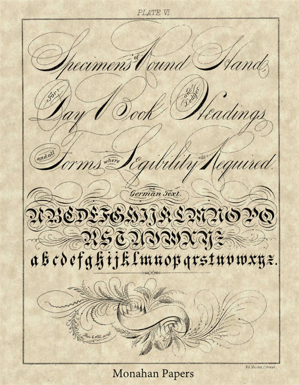 Specimens of Round Hand