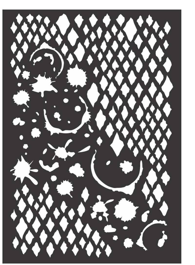 Hobbilicious Distressed Diamond Splatter A4