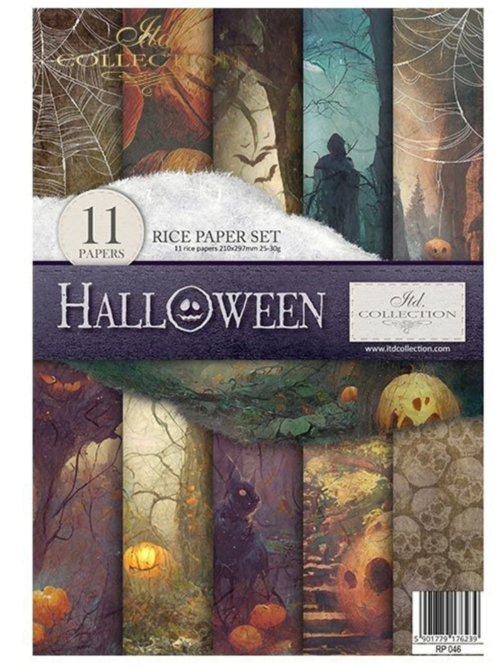Rice Paper Pack Halloween, rice paper design by ITD Collection, arts & entertainment > hobbies & creative arts > arts & crafts, for decoupage and crafting