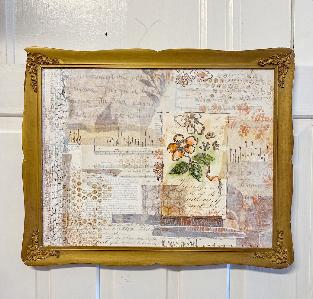 Mixed Media in Much Loved Antique Frame