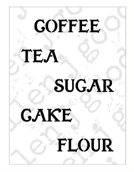 ellen j goods UPPERCASE CANISTER SET