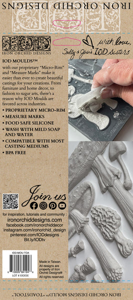 Toadstool IOD Décor Mould