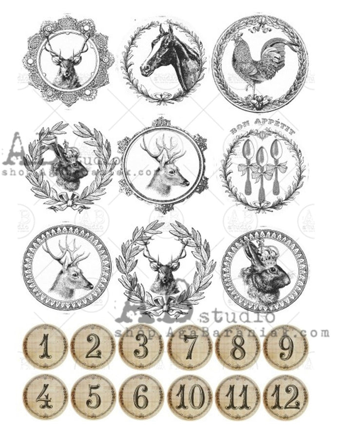 French Country Rounds Paper ABRP_0398