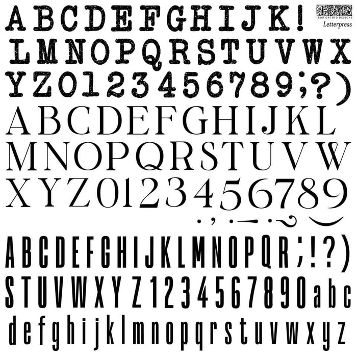 Letterpress IOD Décor Stamp