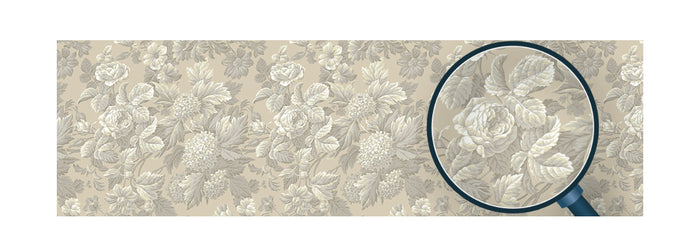 Roll Flowers Beige 01