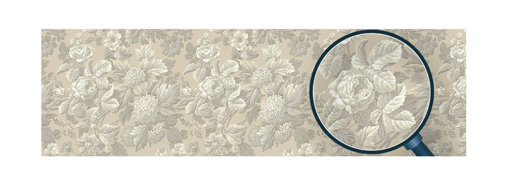 Roll Flowers Beige 01