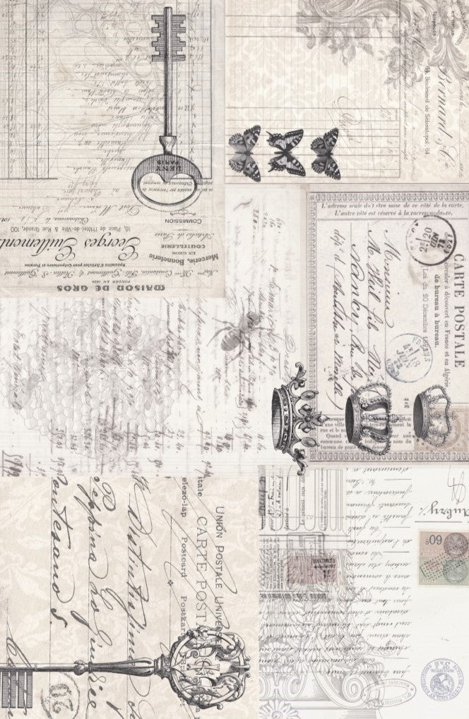 Roycycled Ephemera Collage, design by Roycycled, nan, for decoupage and crafting