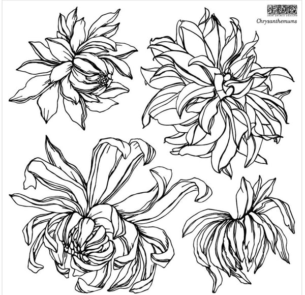 Chrysanthemum IOD Décor Stamp