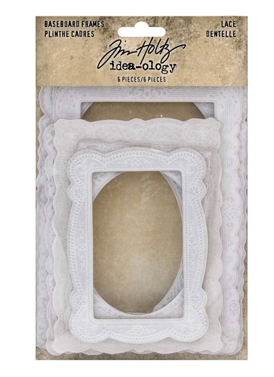 Tim Holtz Lace Baseboard Frames