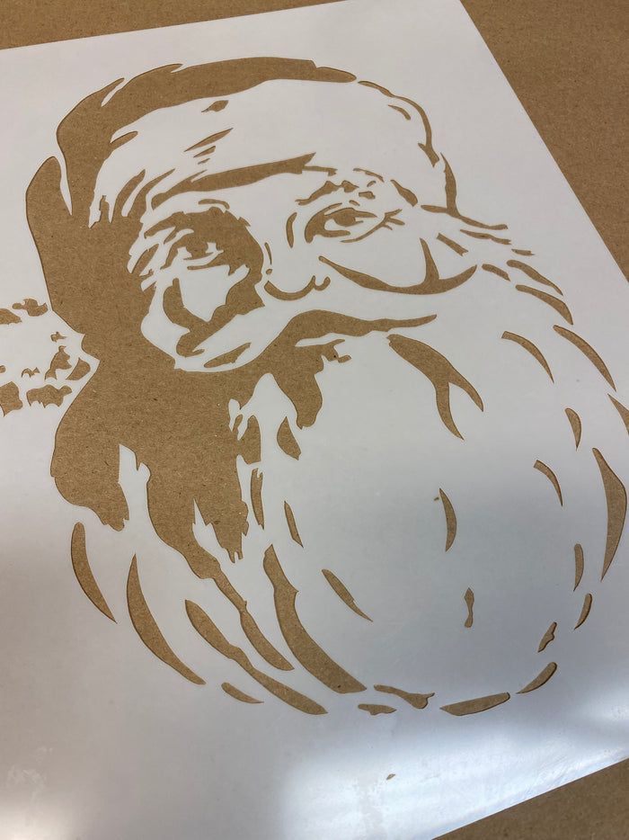Retro Santa stencil