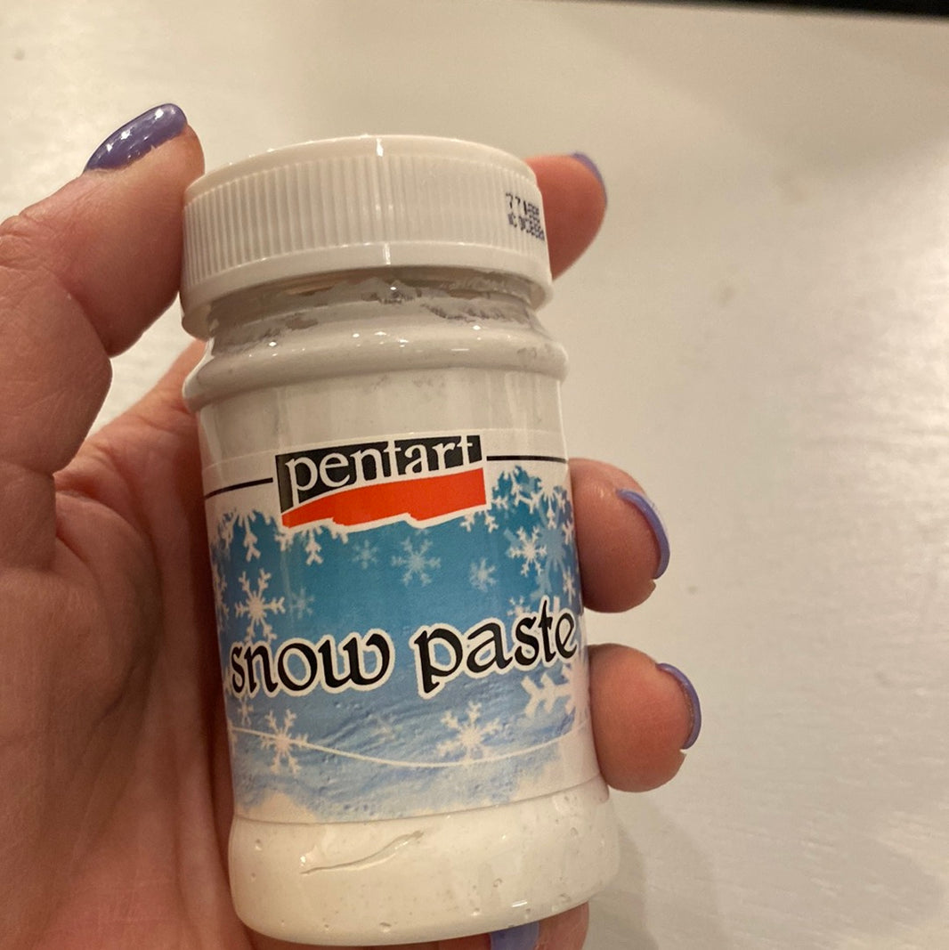 Snow paste, design by pentart, arts & entertainment > hobbies & creative arts > arts & crafts > art & crafting materials, for decoupage and crafting