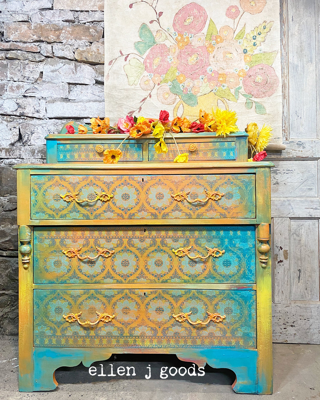 Morocco IOD Paint Inlay