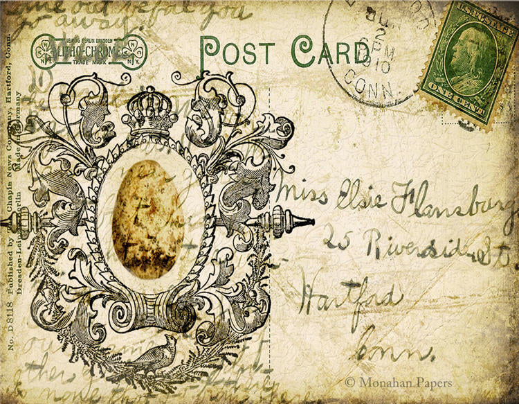 Miss Elsie Egg Post Card (012) X24