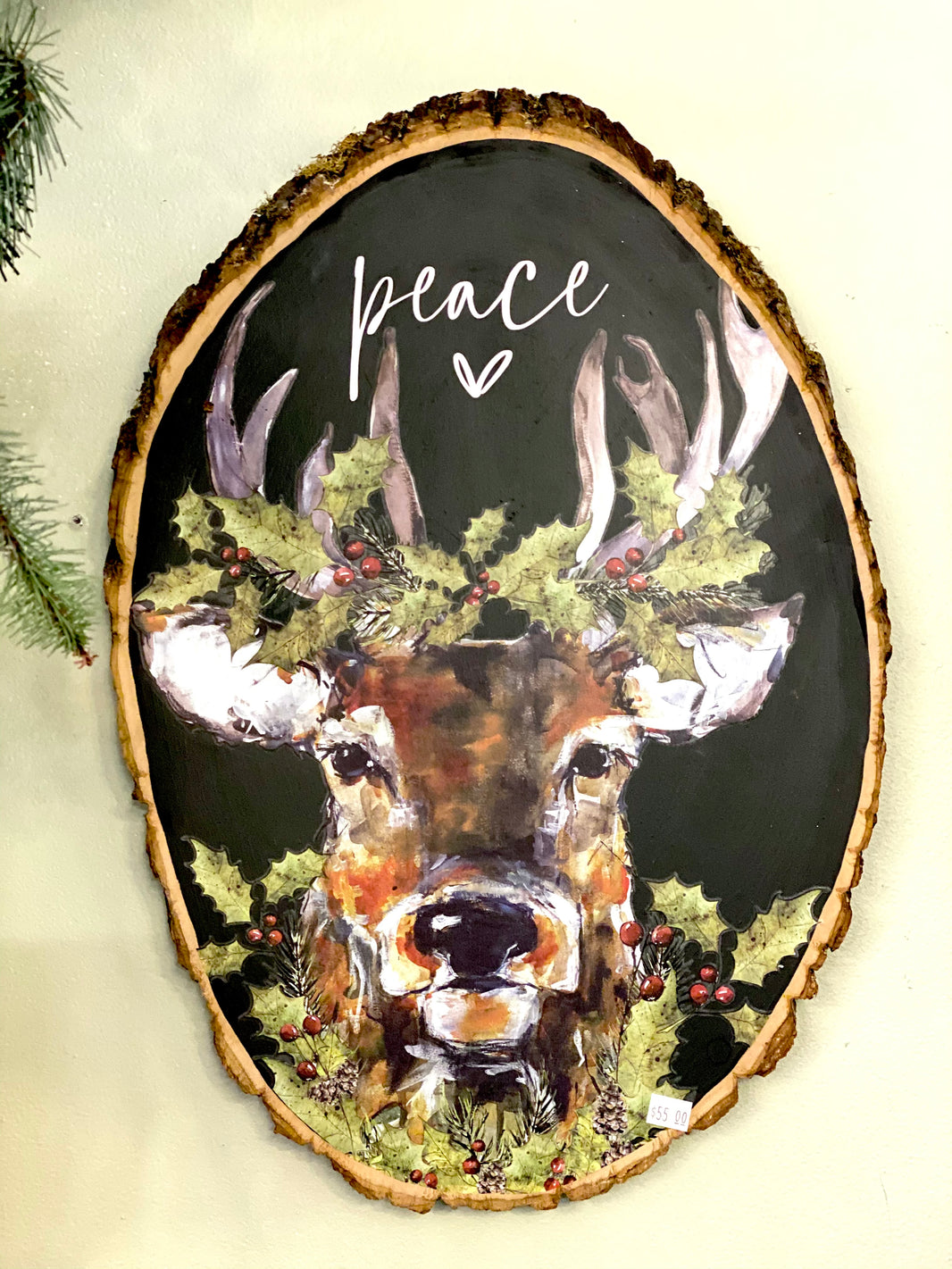 Kiln dried wood slice