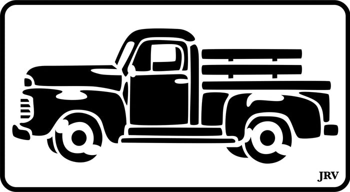 JRV Stencil Vintage Truck