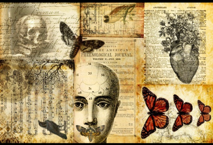 Roycycled Halloween Masterboard (discontinued), design by Roycycled, arts & entertainment > hobbies & creative arts > arts & crafts > art & crafting materials, for decoupage and crafting