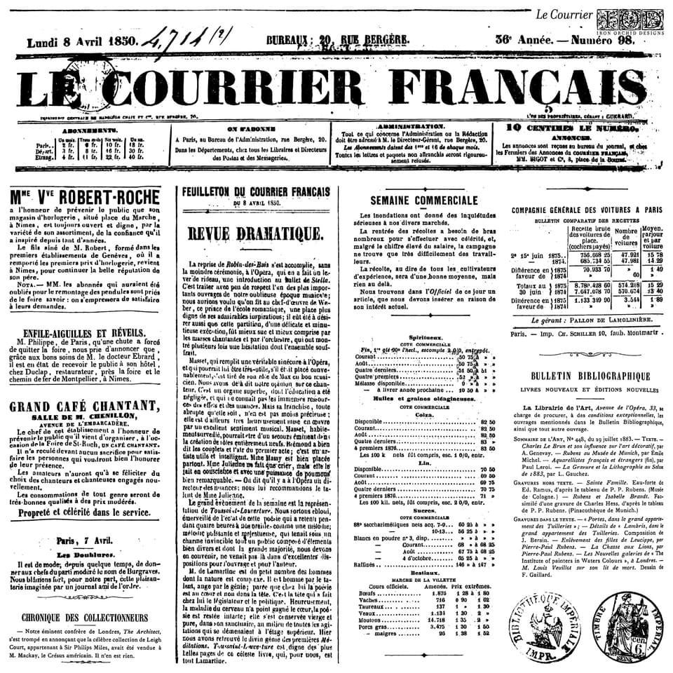 Le Courrier IOD Decor Stamp (Retired)