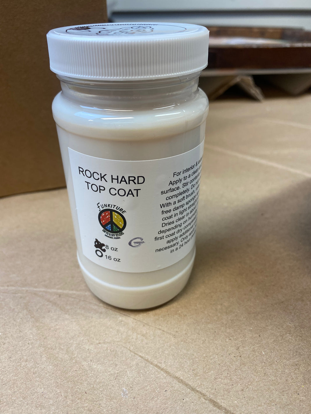 Funkiture Rock Hard Top Coat. 3 Finishes