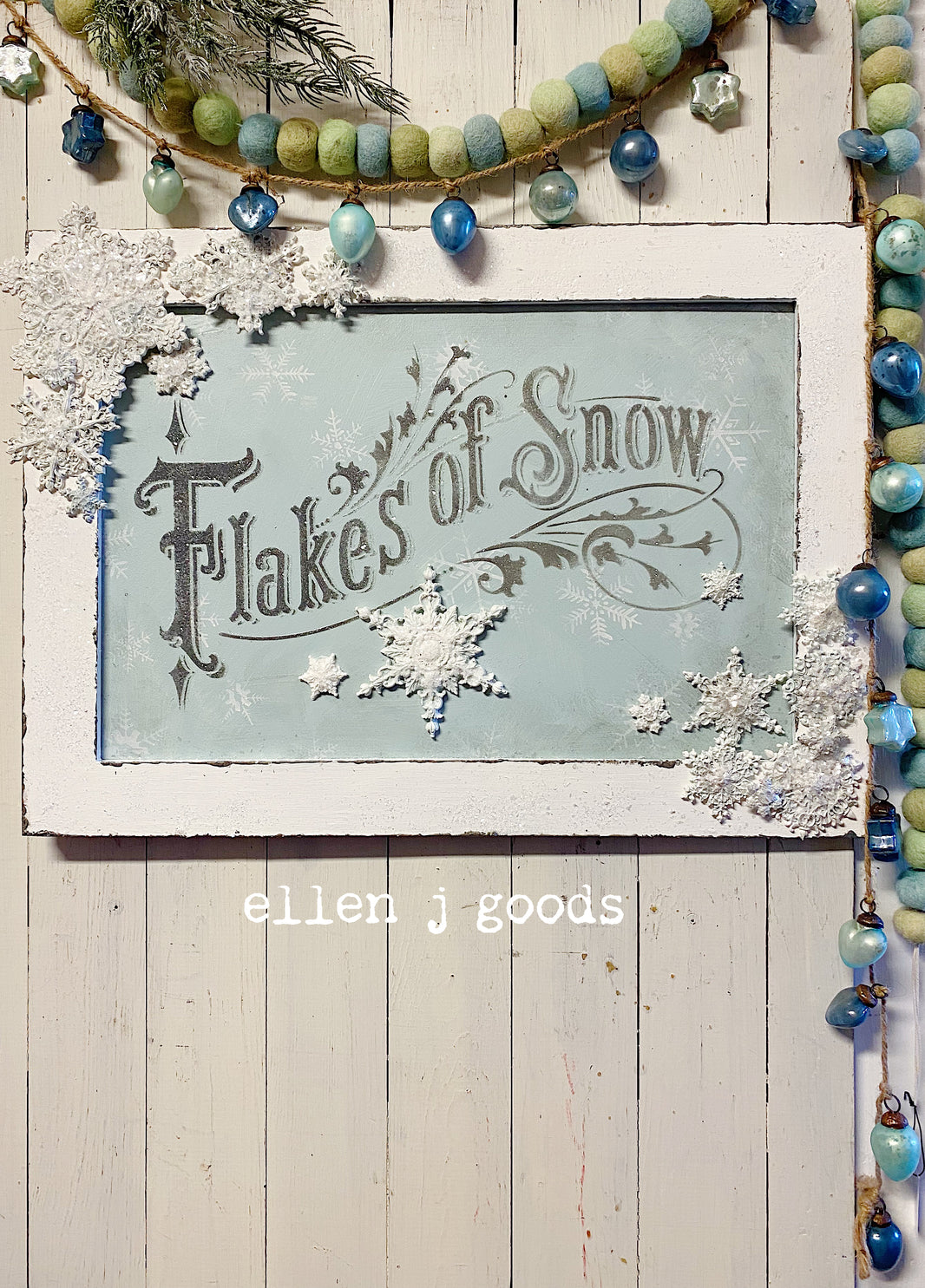 Flakes of Snow Stencil