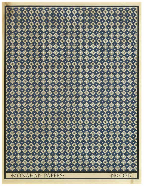 Blue and White Floral Check (046) DP17