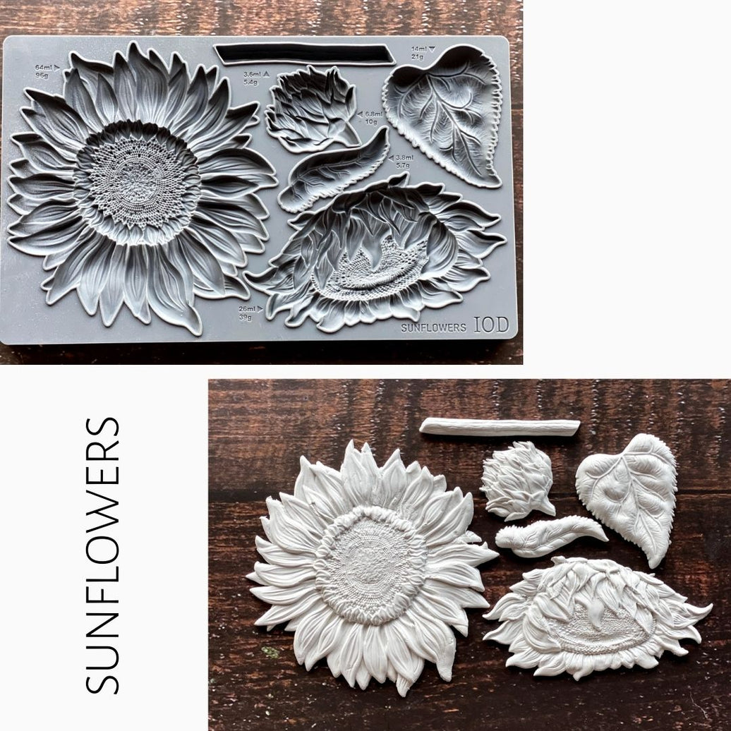 Sunflower IOD Décor Mould
