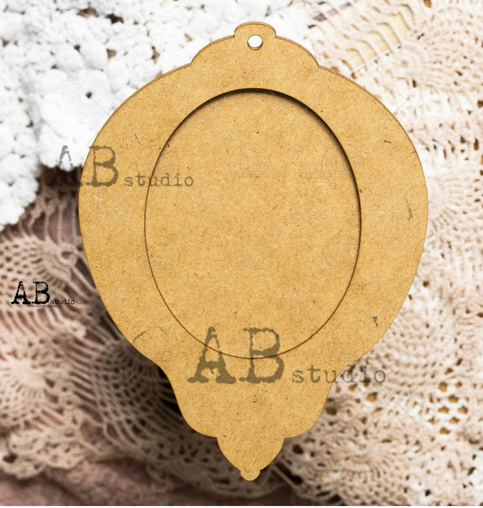 HDF Decoupage Base Ornament 17 cm 0062