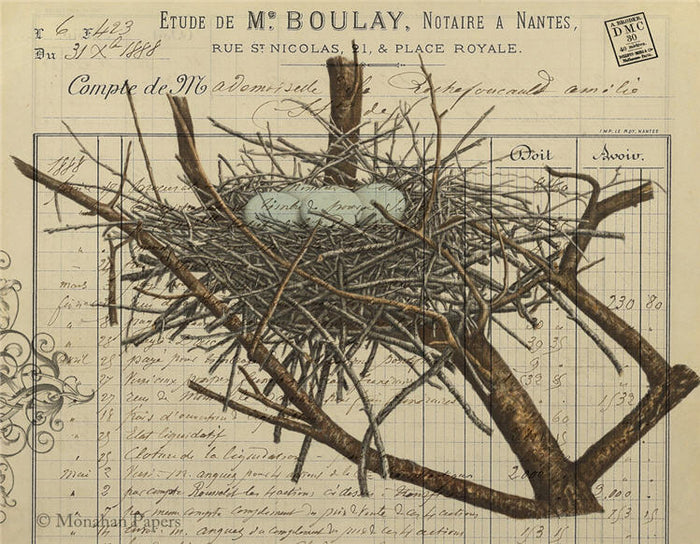 Blue Eggs & Nest (012) X508