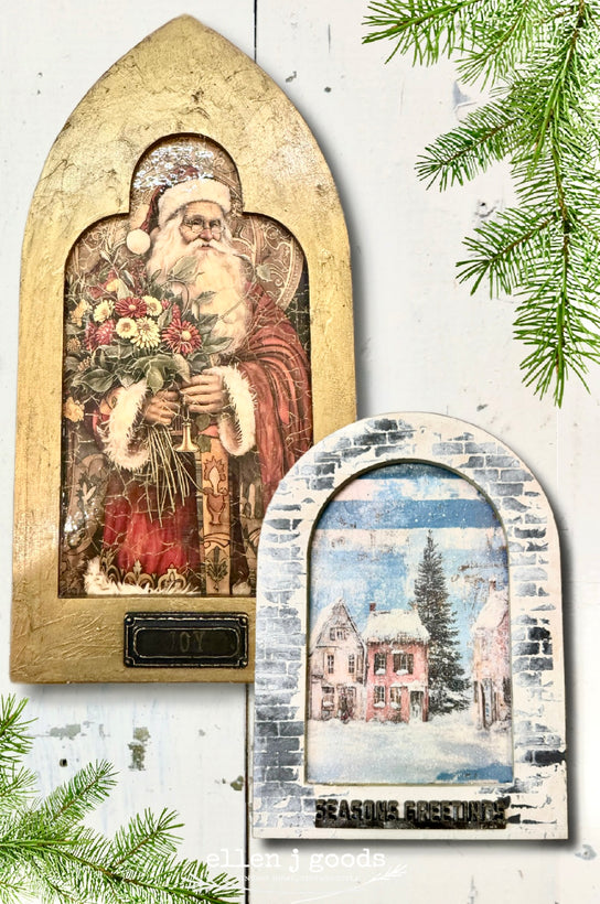 HOLIDAY DECOUPAGE WITH NEW EJG FRAMES 11/25/24