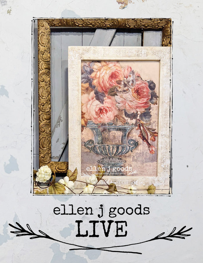 MIXED MEDIA GARDEN URN ART PANEL 5/12/25