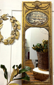 TRUMEAU STYLE MIRROR WITH DECOUPAGE AND MOULDS 12/23 & 12/30