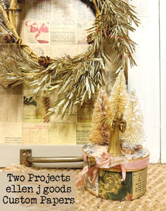 TWO HOLIDAY PROJECTS WITH CUSTOM PAPER 11/3/24