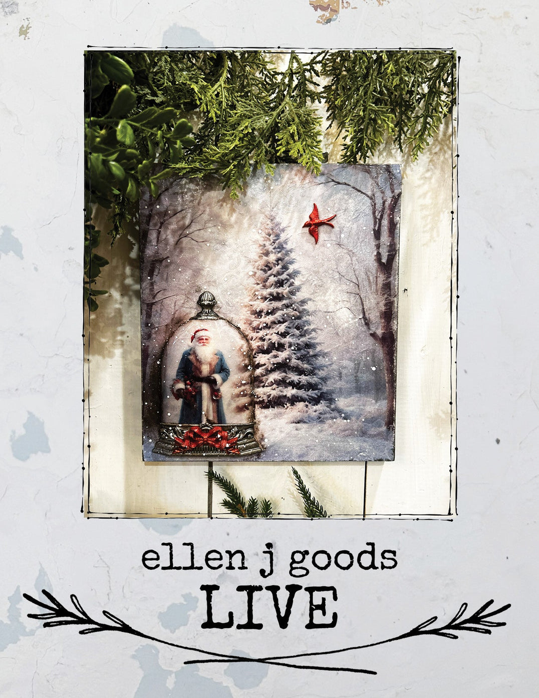 Woodland Santa Art Panel 11/19/25