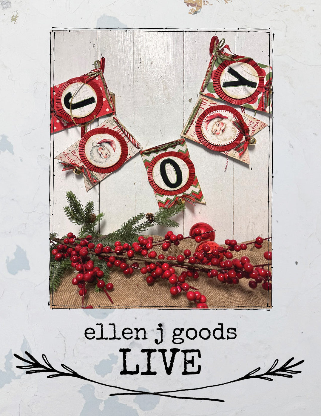 CREATIVE HOUR 11/22/25, MAKE A CHRISTMAS BANNER