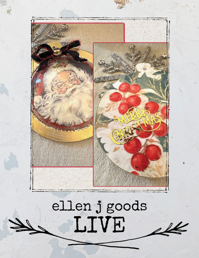 DIY CHRISTMAS ORNAMENT: STUNNING DECOUPAGE SANTA 12/10/25